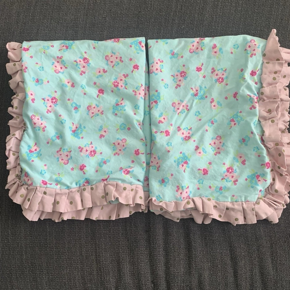 Beddy's Bed Ease Shabby Floral‎ Polka For Ruffle Shams Set 2